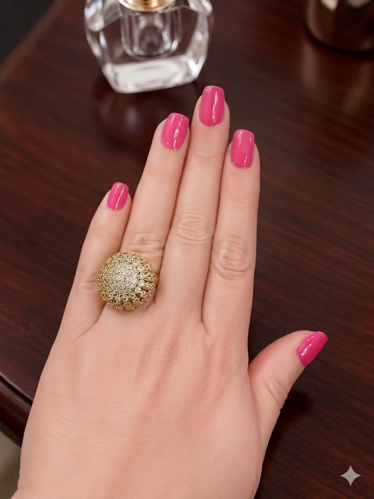 Heya Sunburst Glam Ring