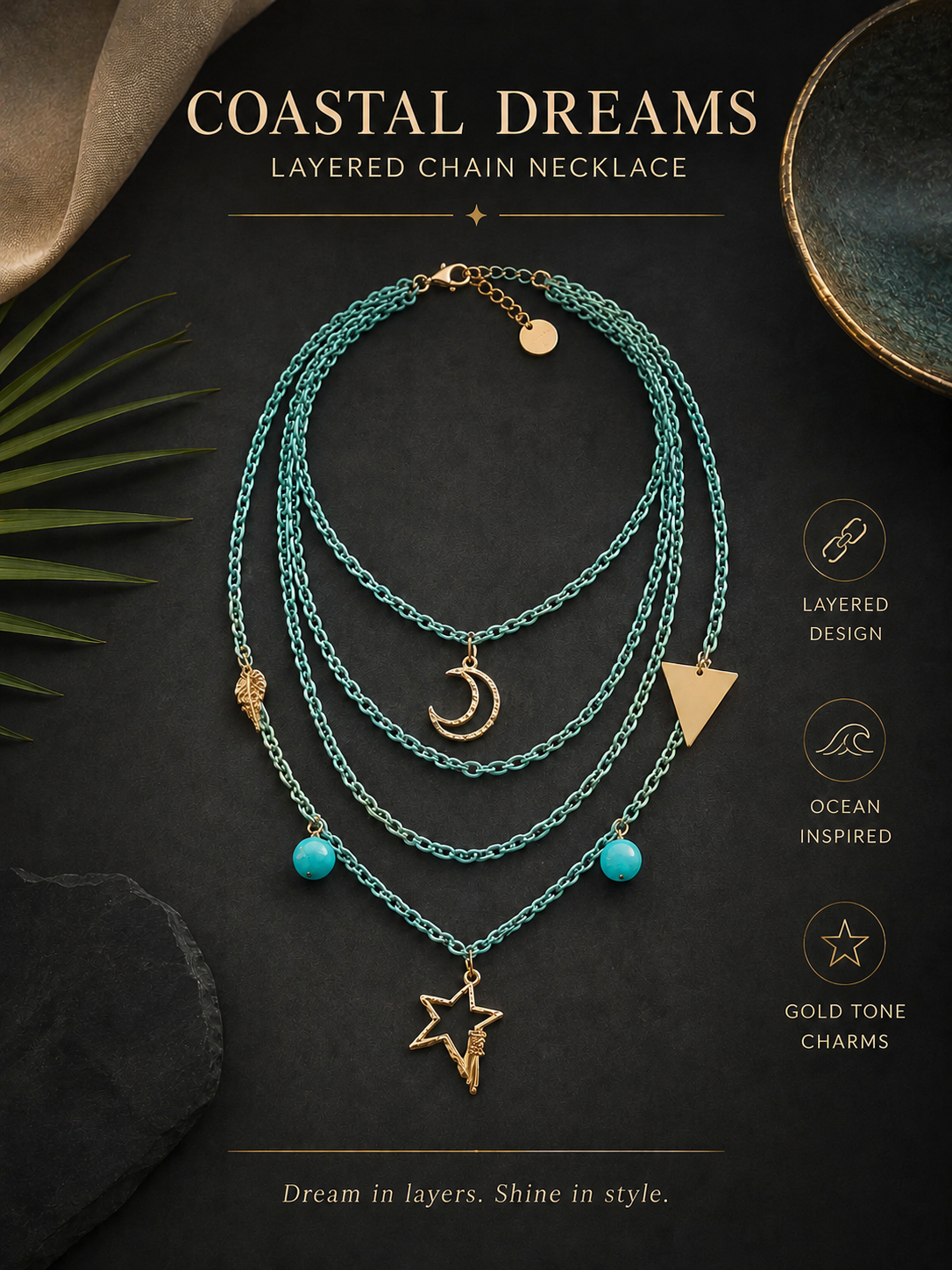 Heya Turquoise Coastal Dreams