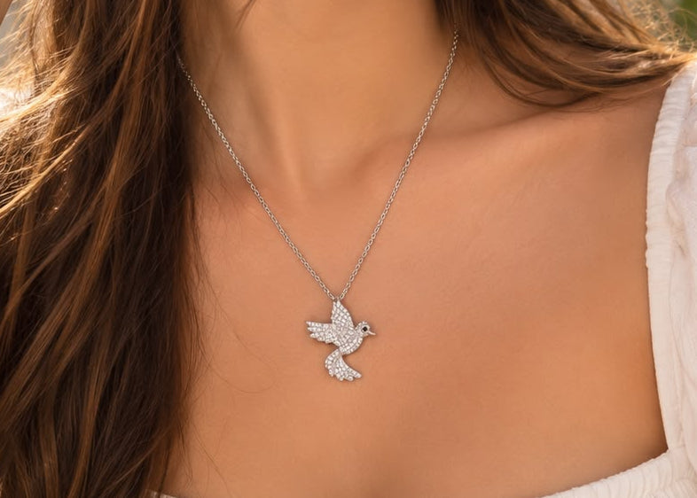 Silver Dove Necklace