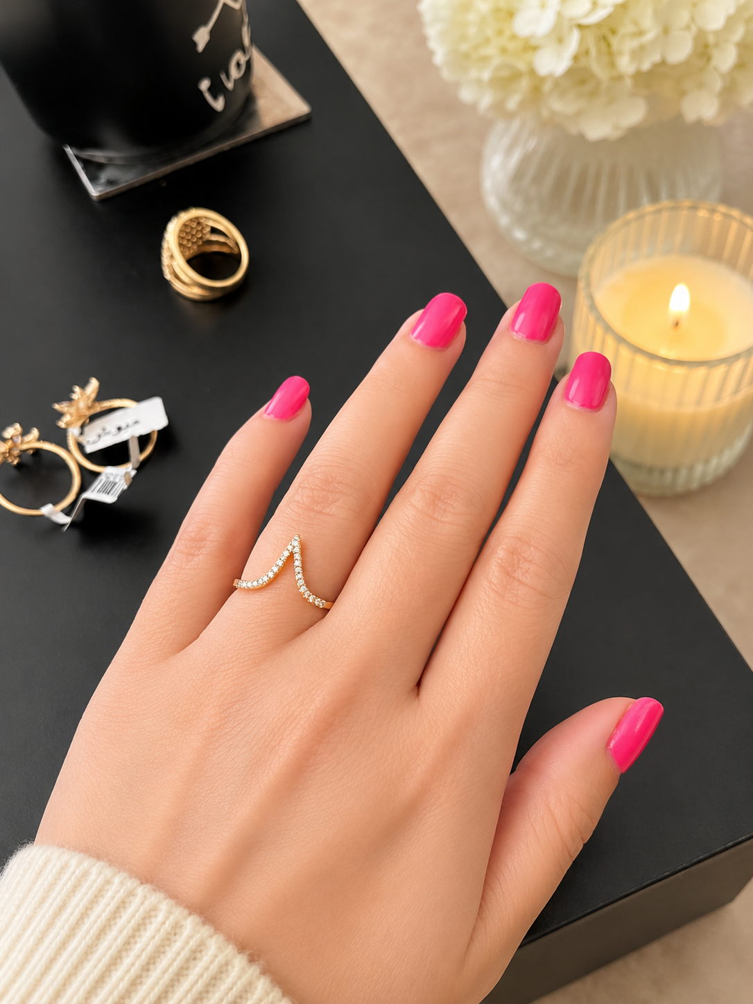 Heya Golden Peak Ring