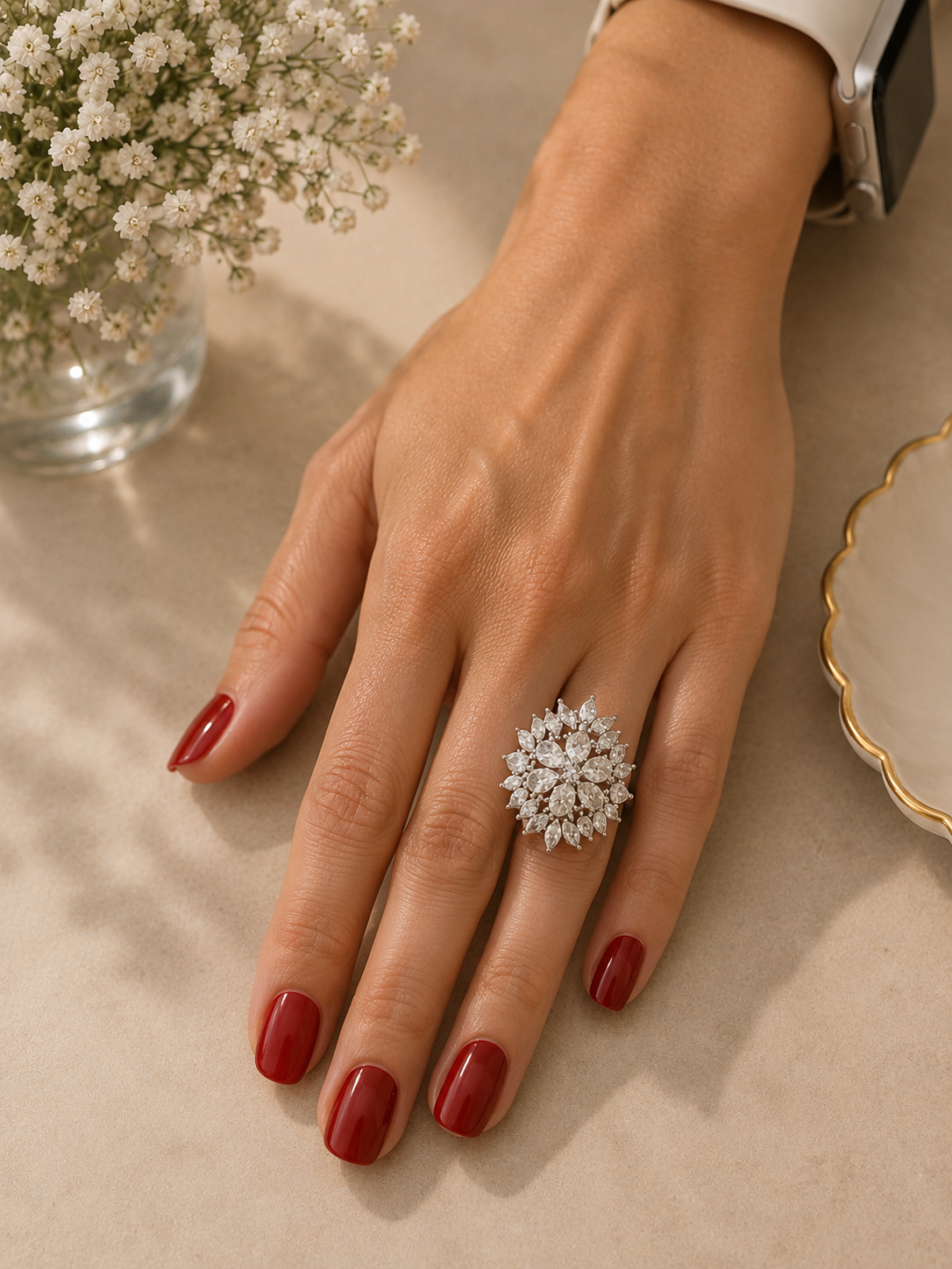 Heya Crystal Bloom Ring