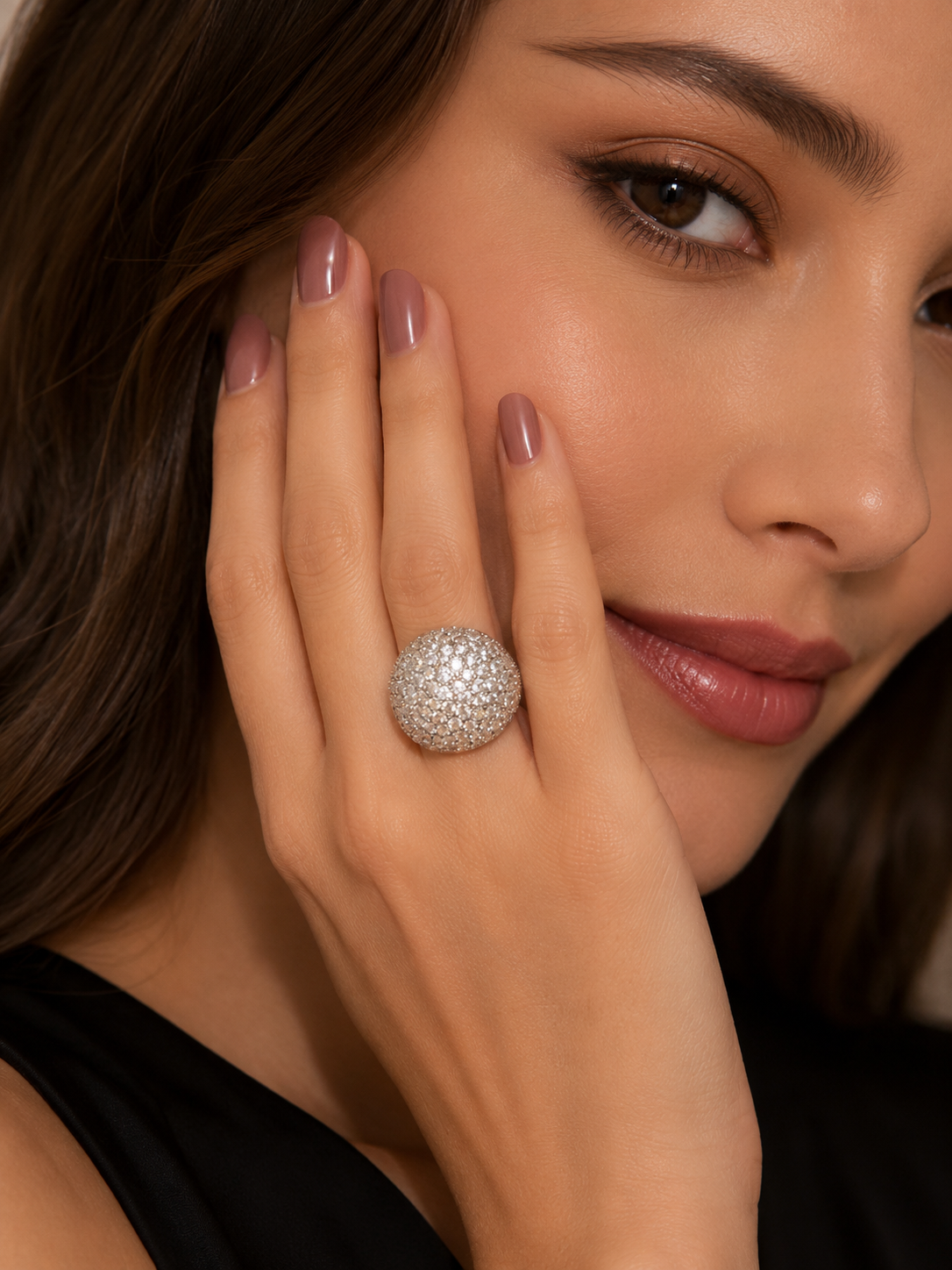 Heya Moonlit Spark Dome Ring