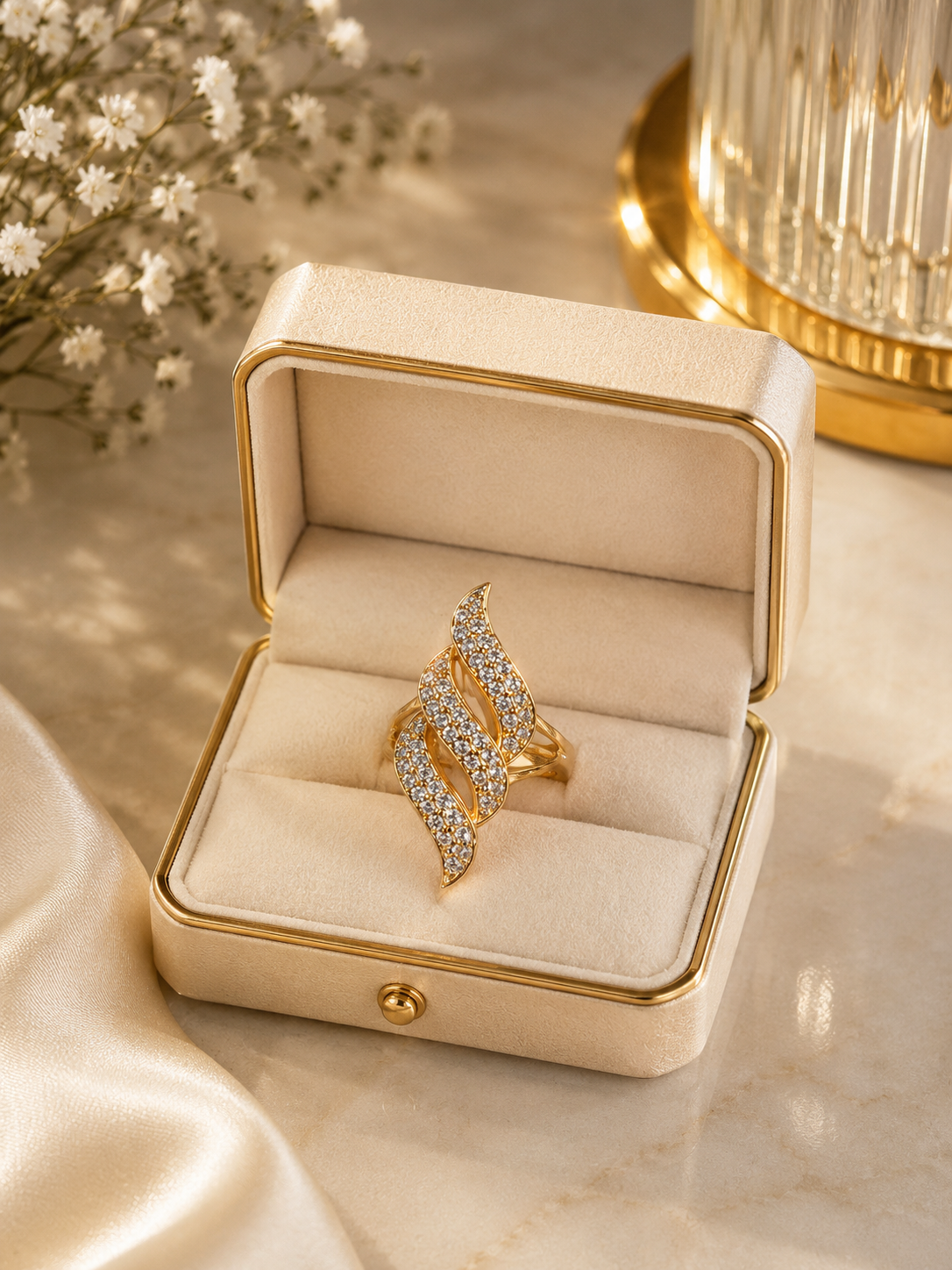 Heya Golden Flame Ring