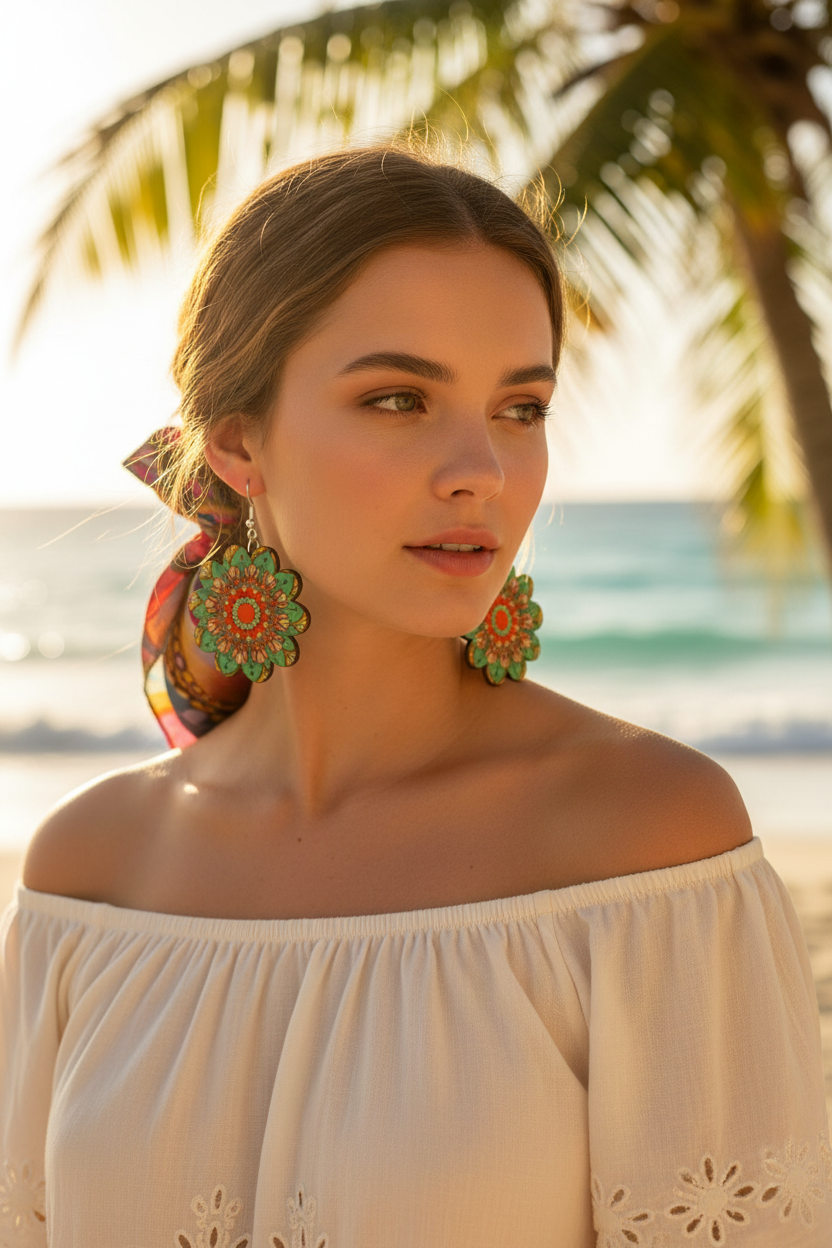 Heya Mandala Bloom Earrings
