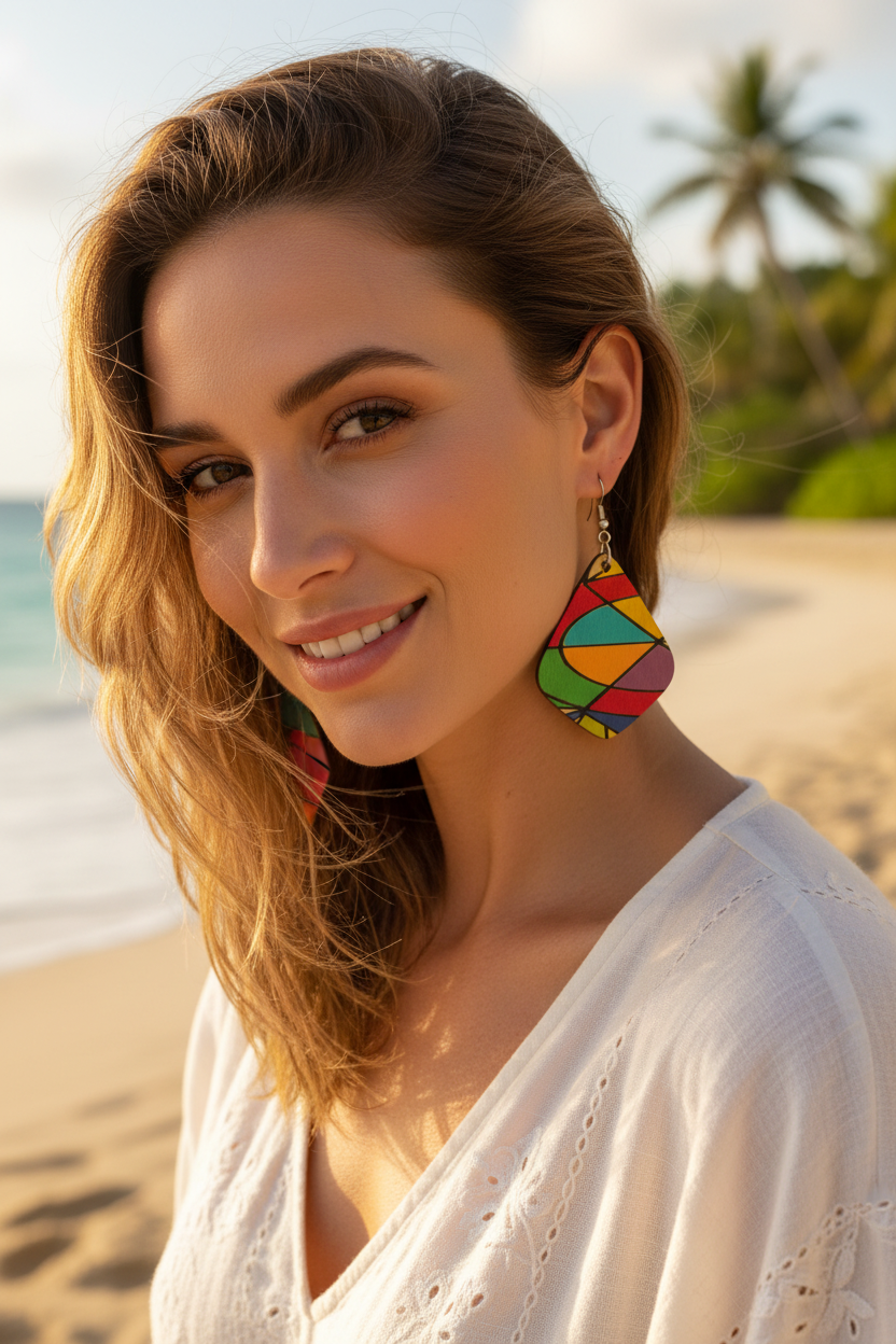 Heya Modern Mosaic Earrings