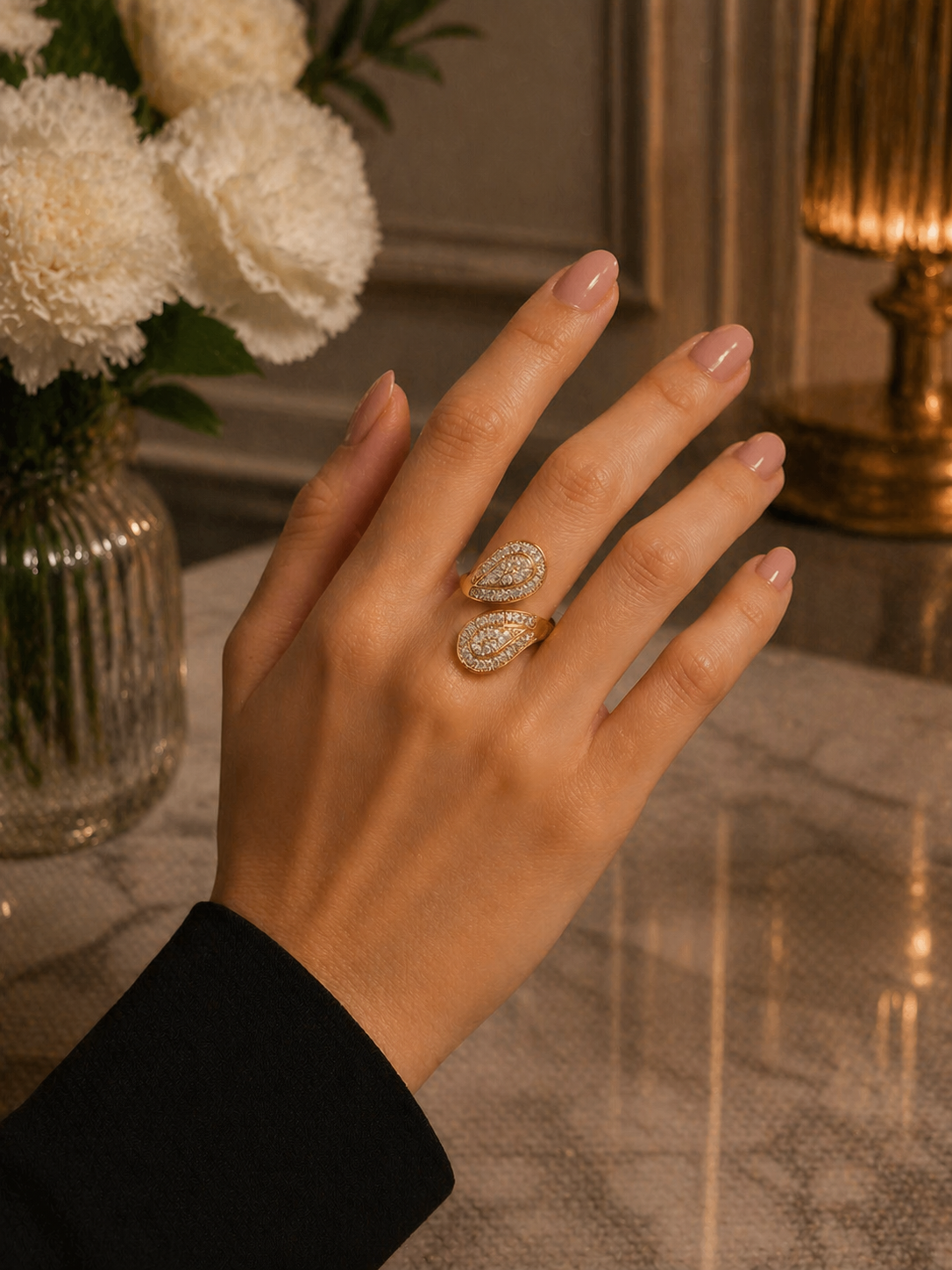 Heya Radiant Teardrop Ring