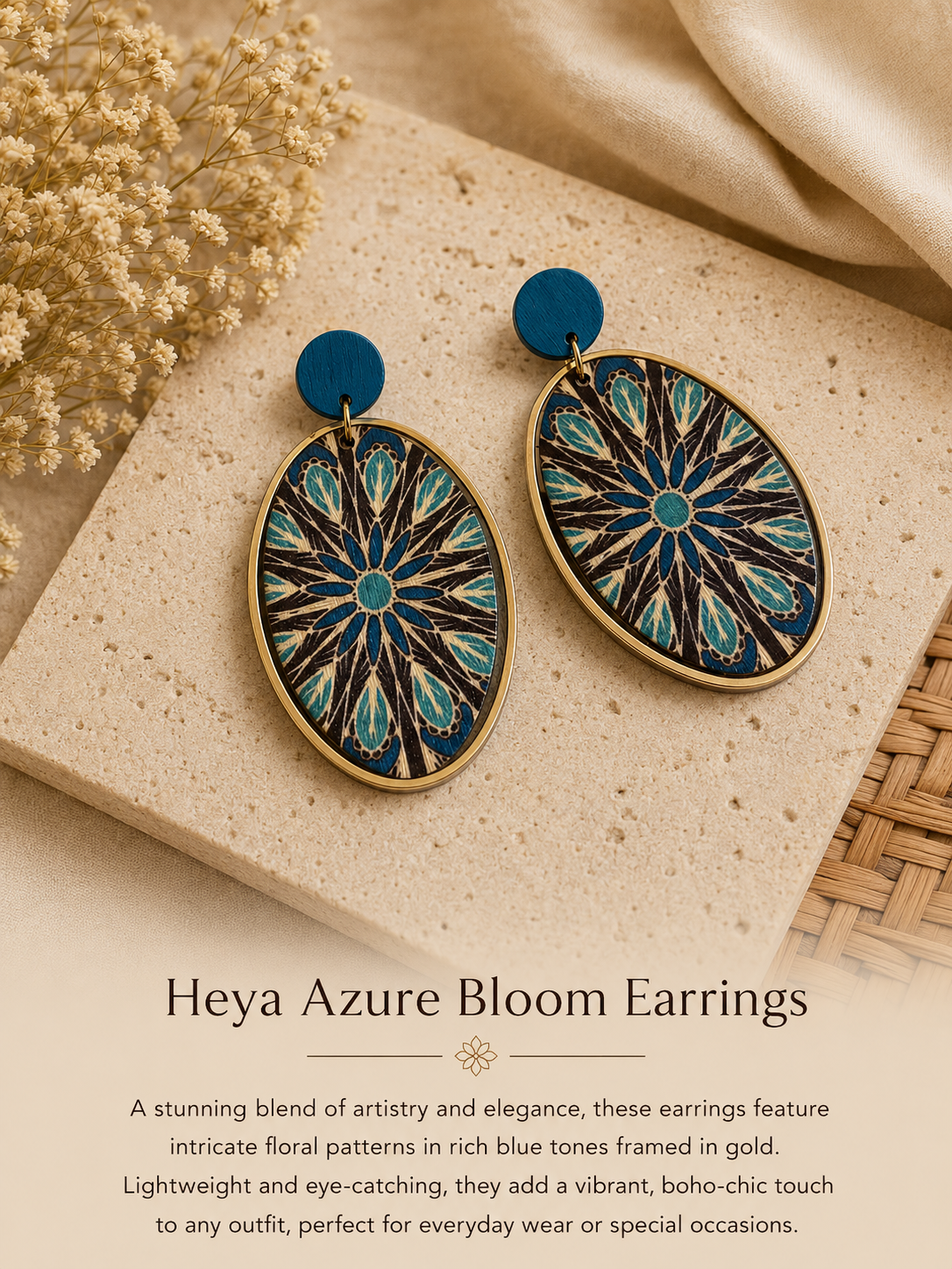 Heya Azure Bloom Earrings