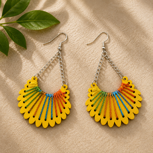 Boho Sunshine Arc Earrings