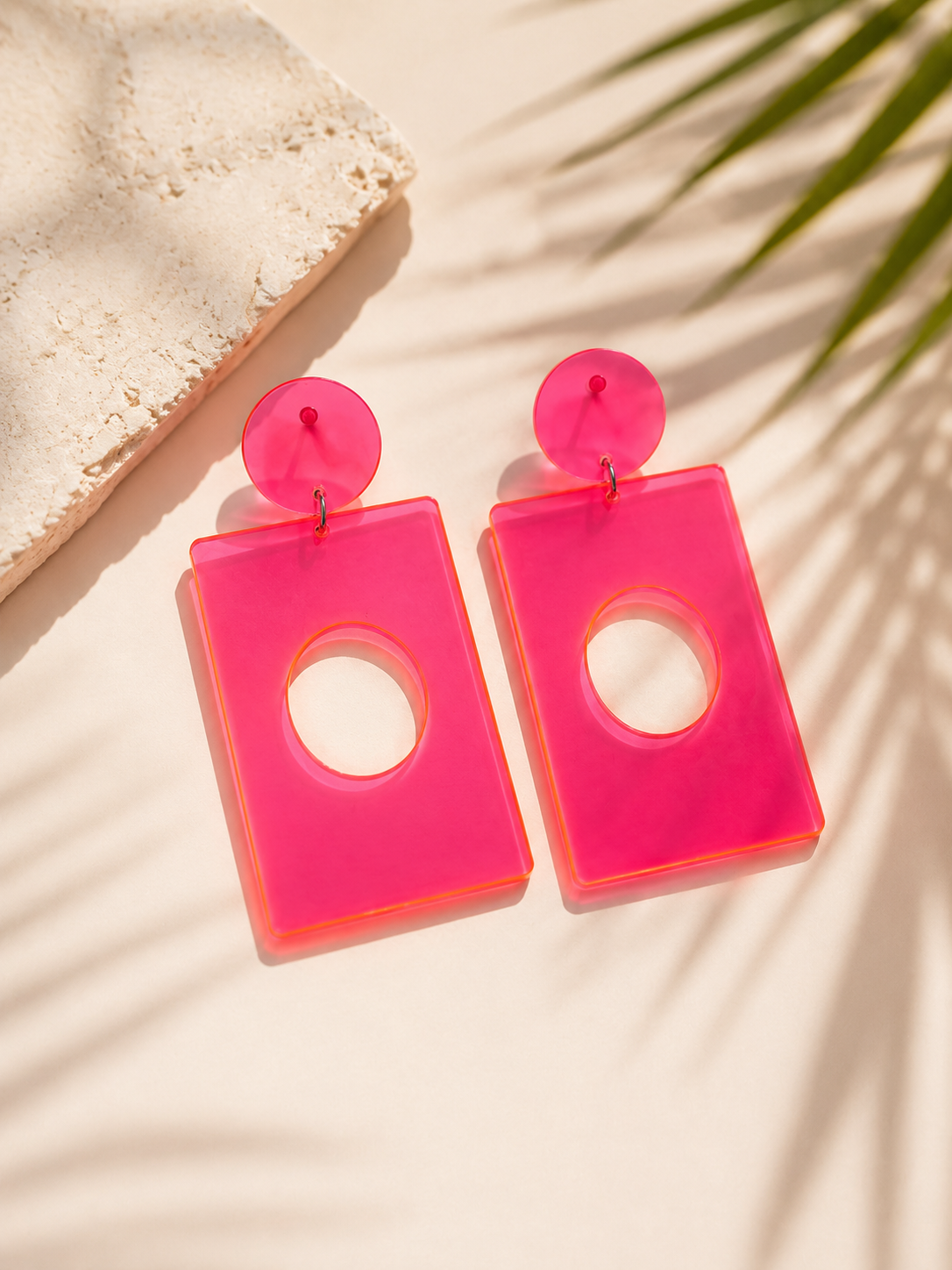 Heya Neon Pink Mirage Earrings