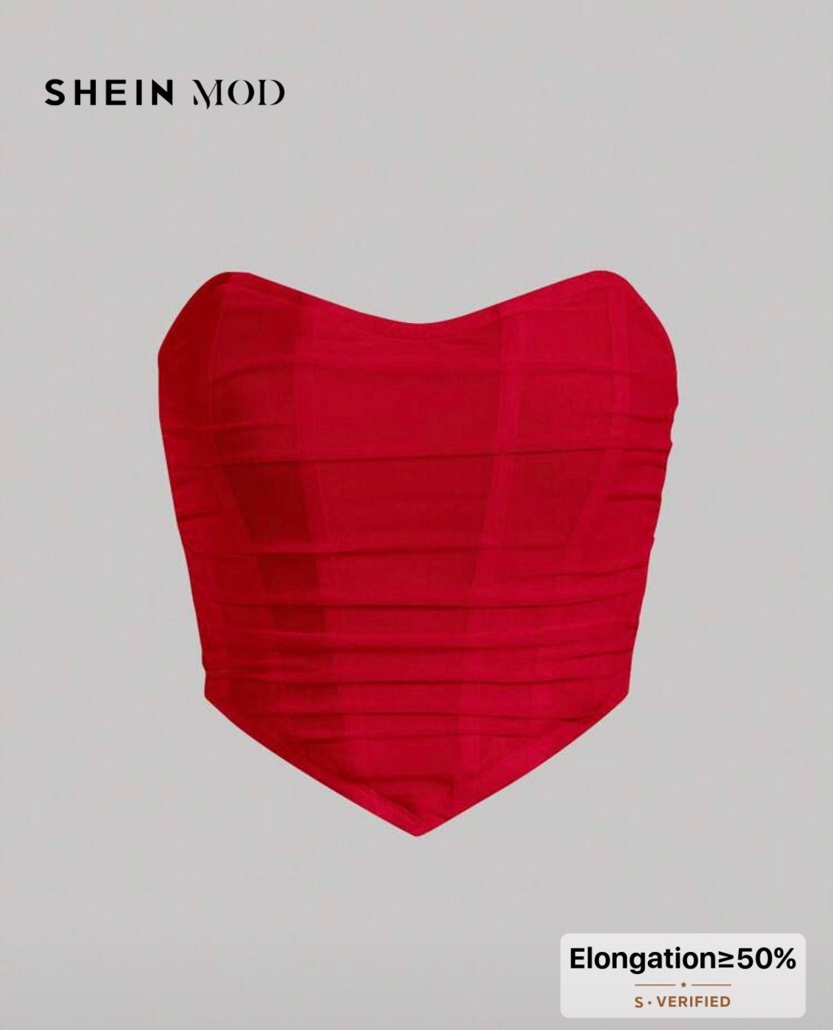 SHEIN MOD Scarlet Corset Top