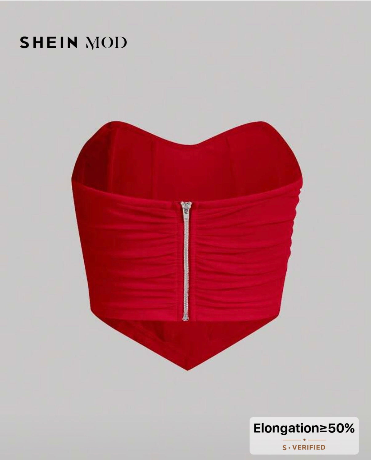 SHEIN MOD Scarlet Corset Top