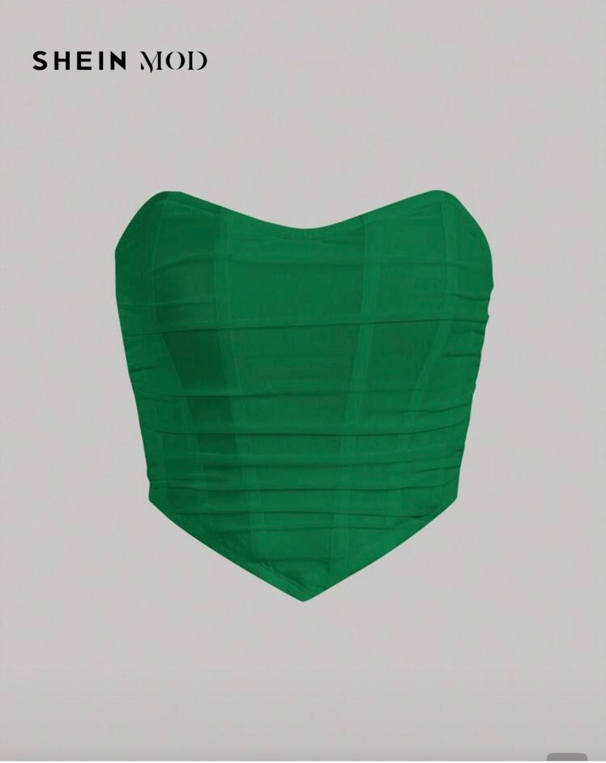 SHEIN MOD Emerald Corset Top