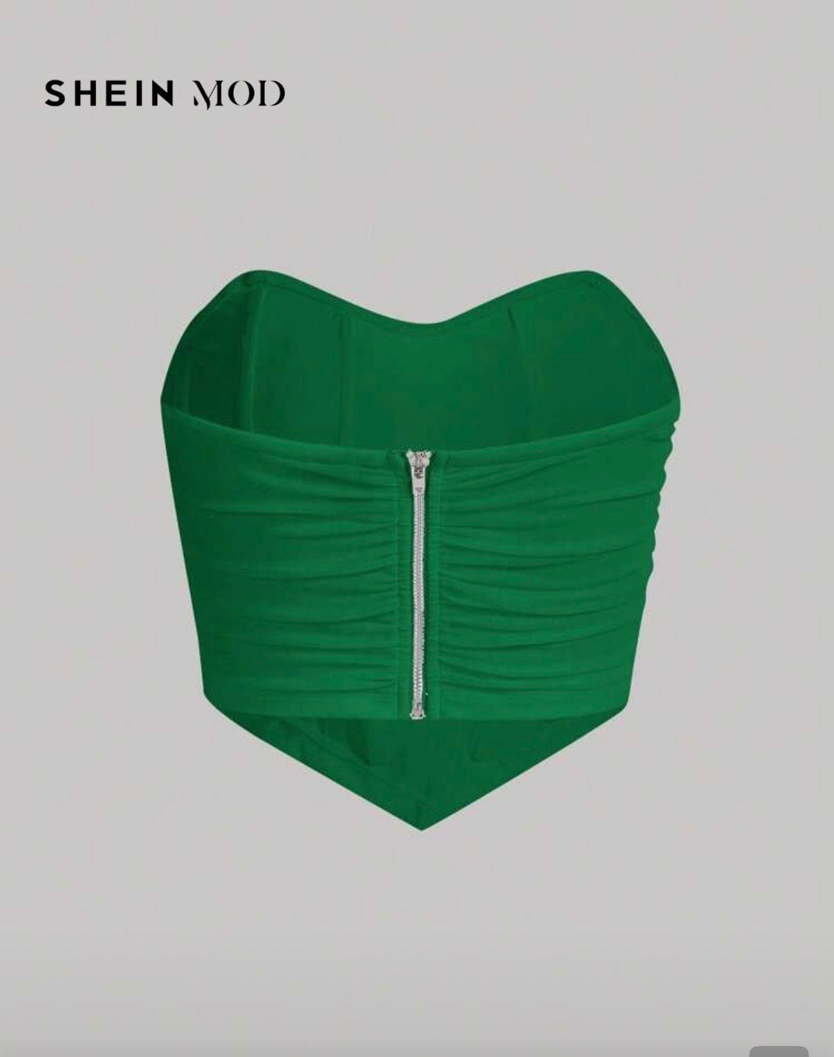 SHEIN MOD Emerald Corset Top