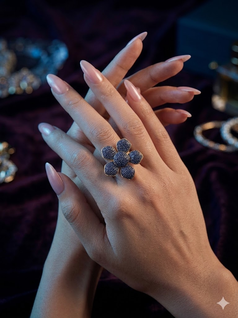 Heya Midnight Bloom Ring