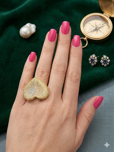 Heya Golden Heart Ring