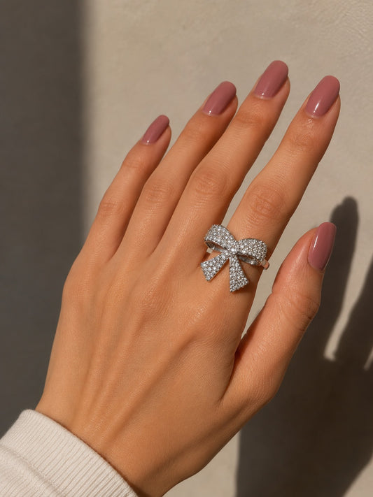 Heya Crystal Bow Ring