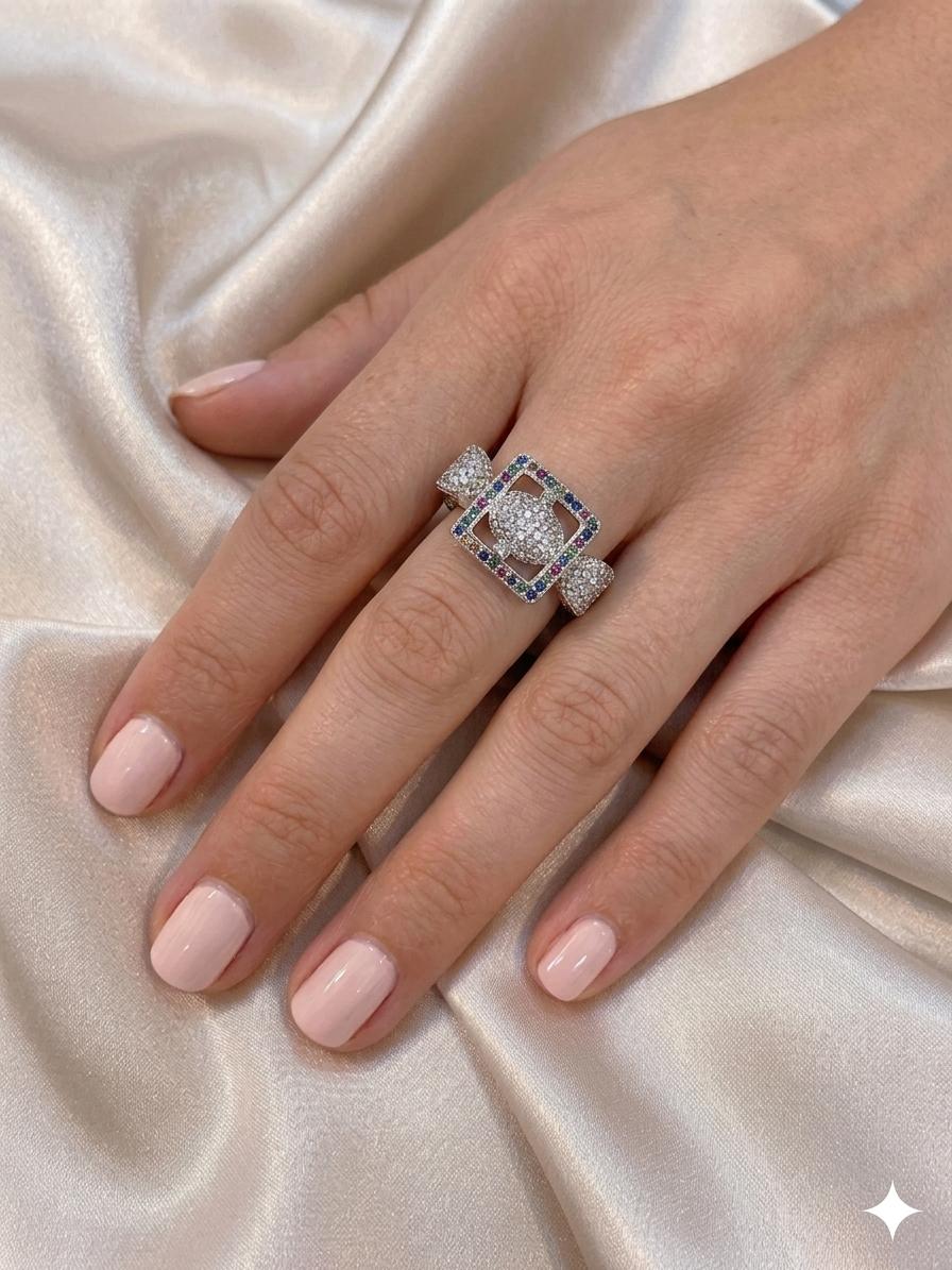 Heya Prism Halo Statement Ring