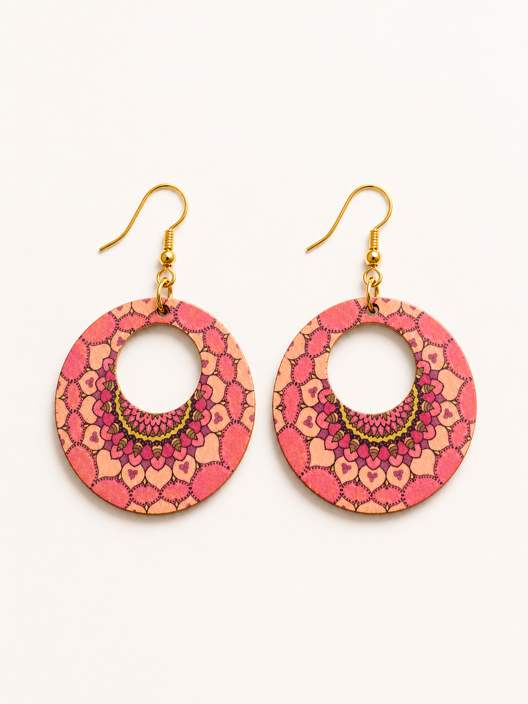 Heya Blush Mandala Earrings