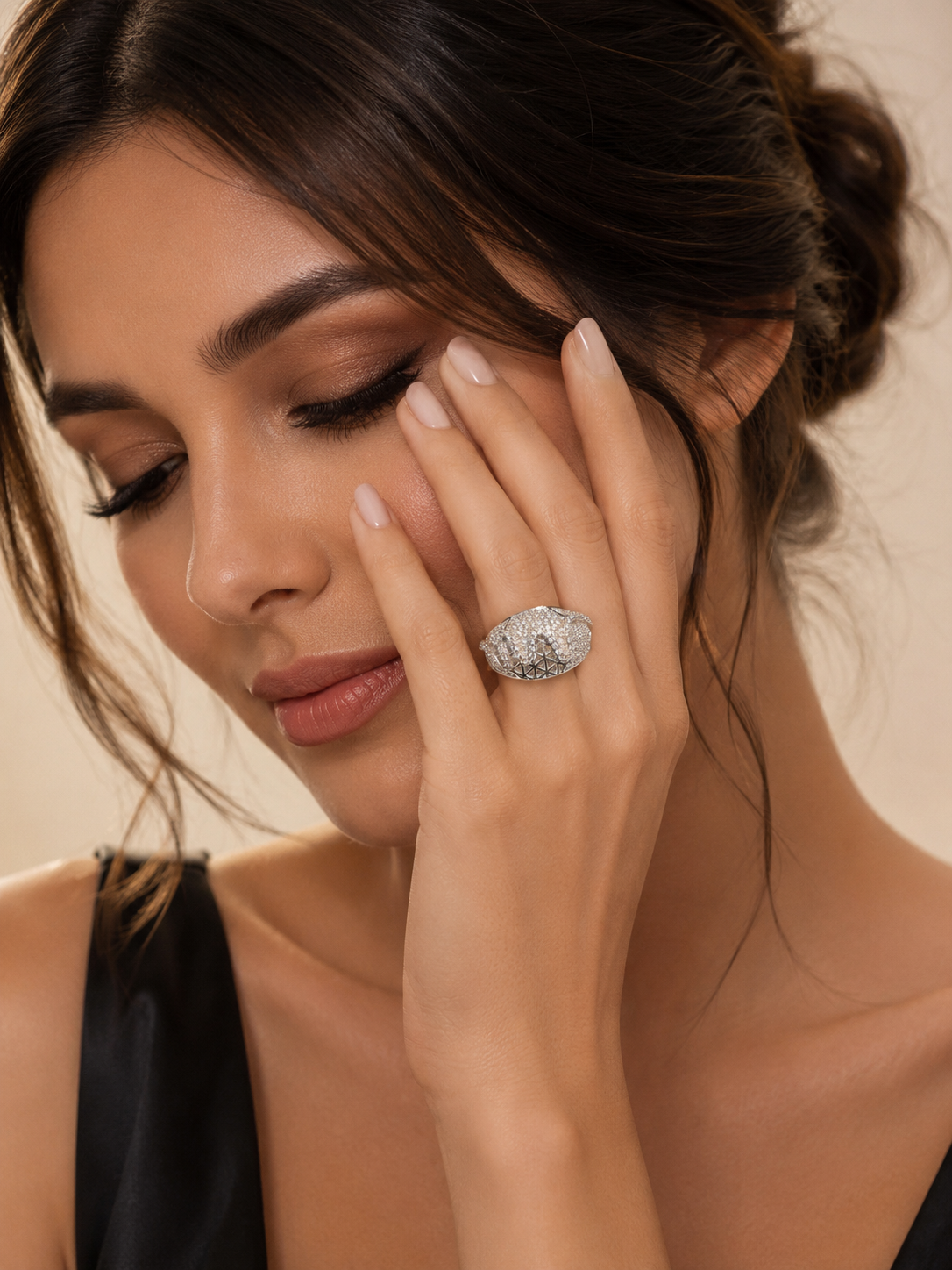 Heya Celestial Spark Statement Ring