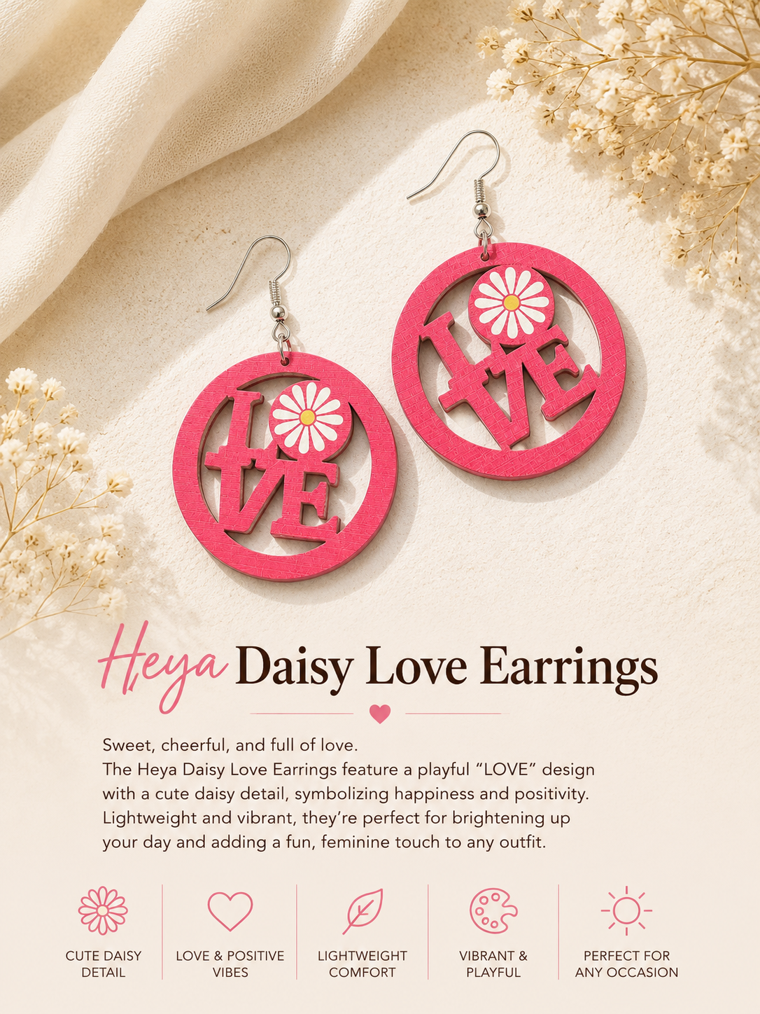 Heya Daisy Love Earrings