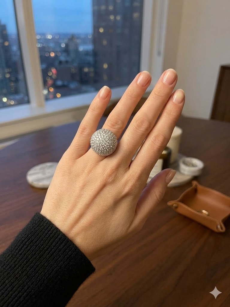 Heya Stardust Dome Statement Ring