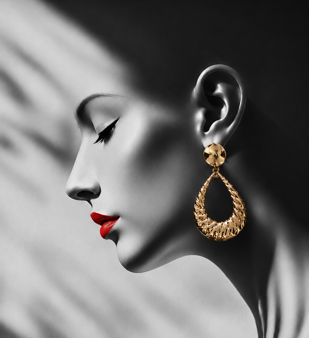 Golden Teardrop Earrings